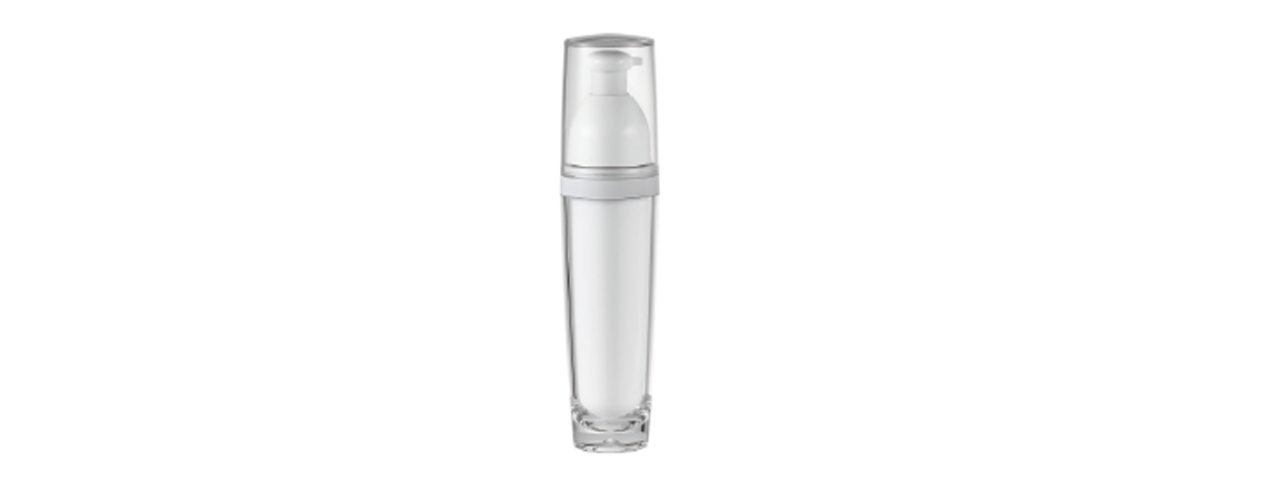 Acrylic Round Lotion Bottle 50ml - HB-50 Metal Planet (Metallized Round Acrylic Cosmetic Packaging)